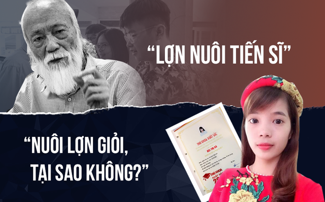 Chả lẽ đành trả lại bằng tiến sĩ